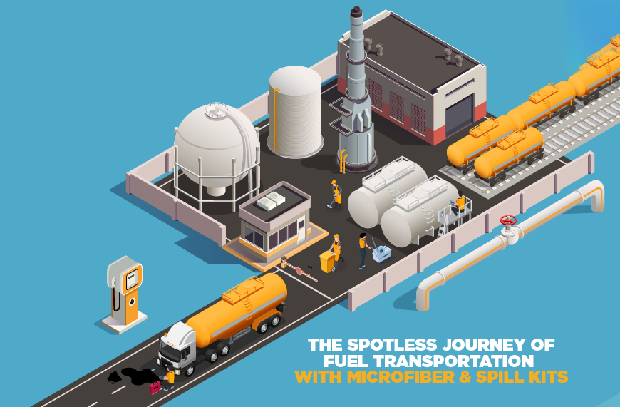 Keeping the Fuel Transport Industry Safe with Microfiber Products and Spill Kits