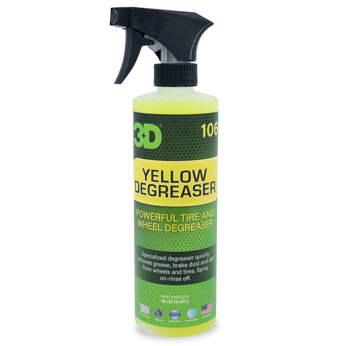 3D Yellow Wheel, tires and Well Degreaser - The Rag Factory