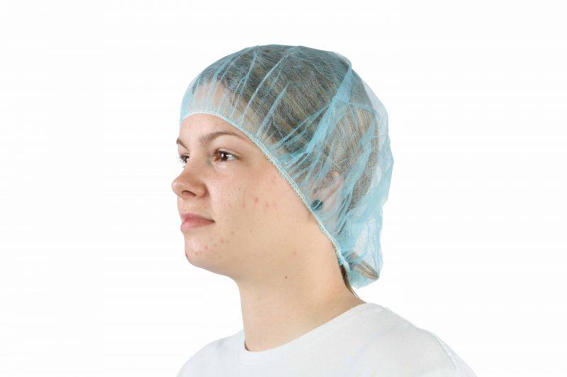 Bouffant Cap/Hairnet Poly- 24" 1000 per case - The Rag Factory