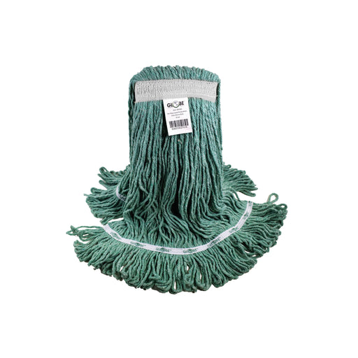 Synthetic Looped End Wet Mop Narrow Band Green 16oz - The Rag Factory