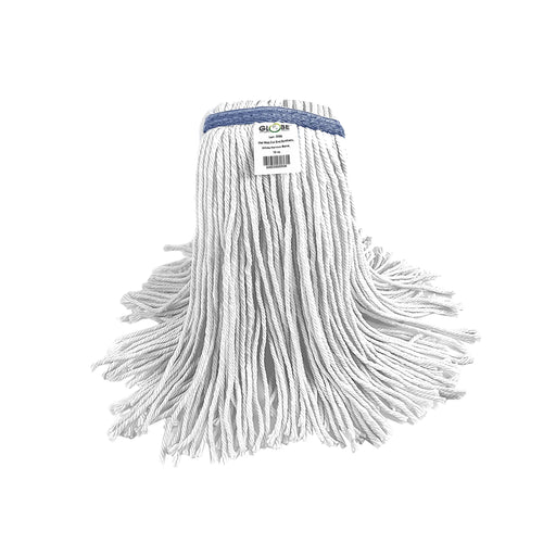 Synthetic Wet mop Narrow Band Cut End White - The Rag Factory