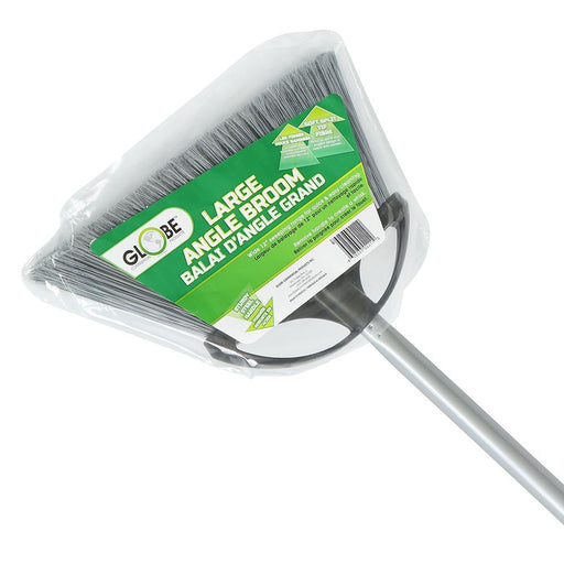 12" Large Angle Broom w/ 48" Metal Handle - The Rag Factory