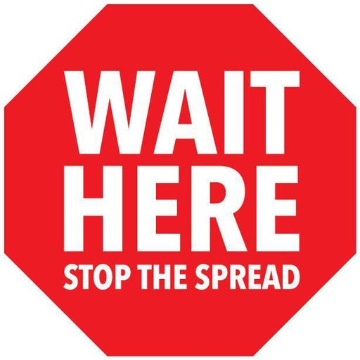 12" Stop Sign Floor Decals - The Rag Factory