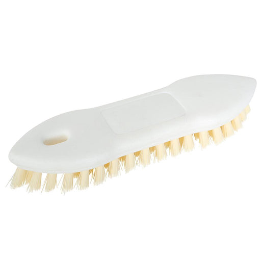 9" Pointed Scrub Brush Poly Bristle Plastic Block - The Rag Factory