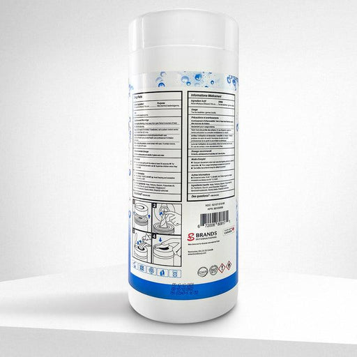 Germs Be Gone 75% Alcohol Tube wipes - 80 Count - The Rag Factory