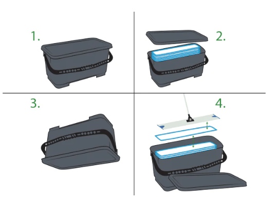 Microfiber Charging Bucket - The Rag Factory
