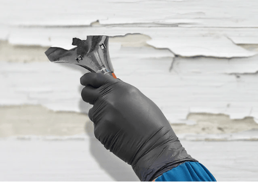 4" Heavy duty scraper, 12" Handle - The Rag Factory