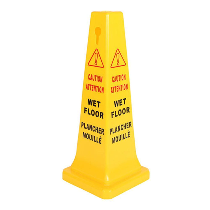 Small Wet Floor Safety Cone English/French - 26"H - The Rag Factory