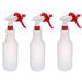 Sprayer Set 3 Pack Red - 24oz Bottle with Graduations - The Rag Factory