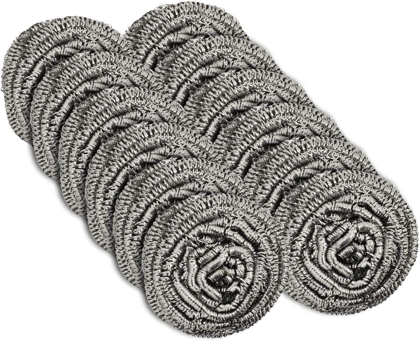 Stainless Steel Scour Balls - 50g - 12/pack - The Rag Factory