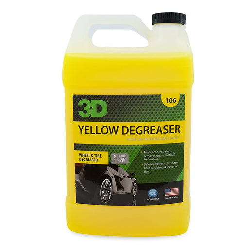 3D Yellow Wheel, tires and Well Degreaser - The Rag Factory