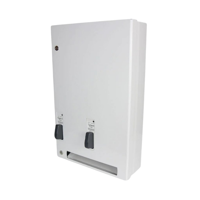 Pads and Tampons Dispenser With Push To Release Button