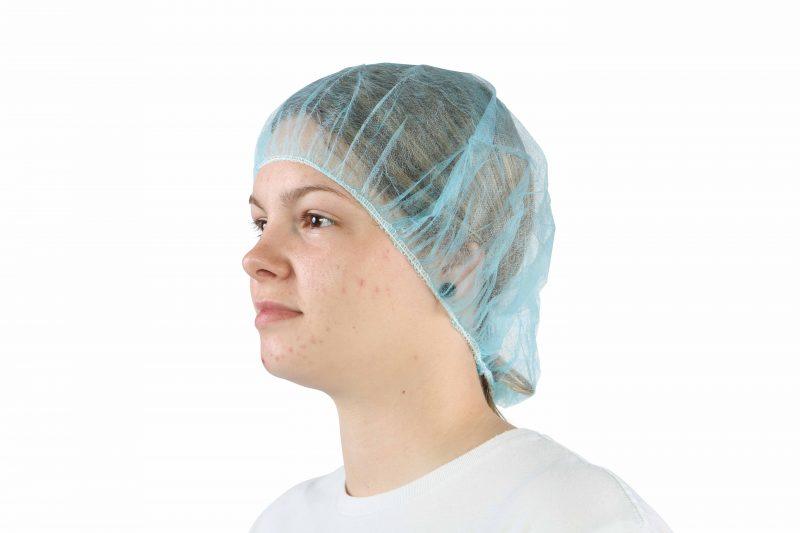 Bouffant Cap/Hairnet Poly- 24" 1000 per case - The Rag Factory