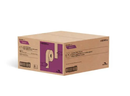 Jumbo Roll Toilet Paper -  3.5 in x 1900 ft - 12 Rolls per case