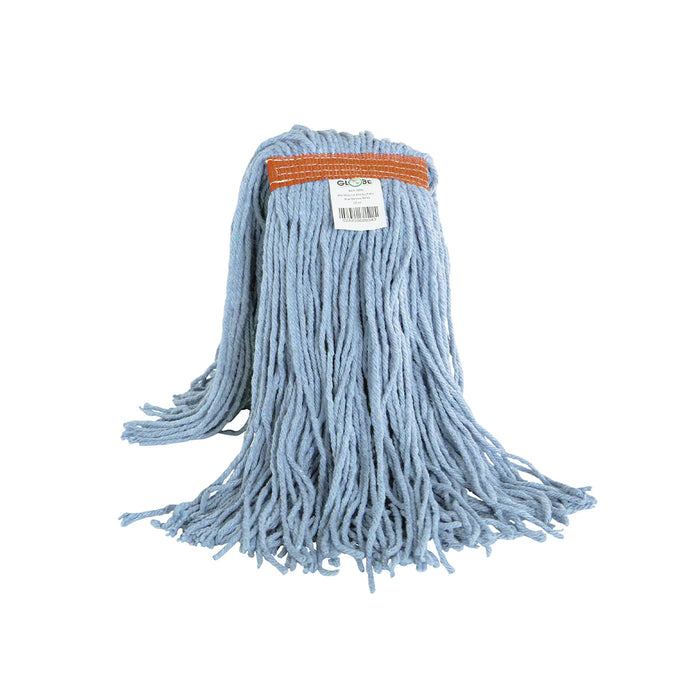 Synthetic Wet Mop Narrow Band Cut End Blue - The Rag Factory