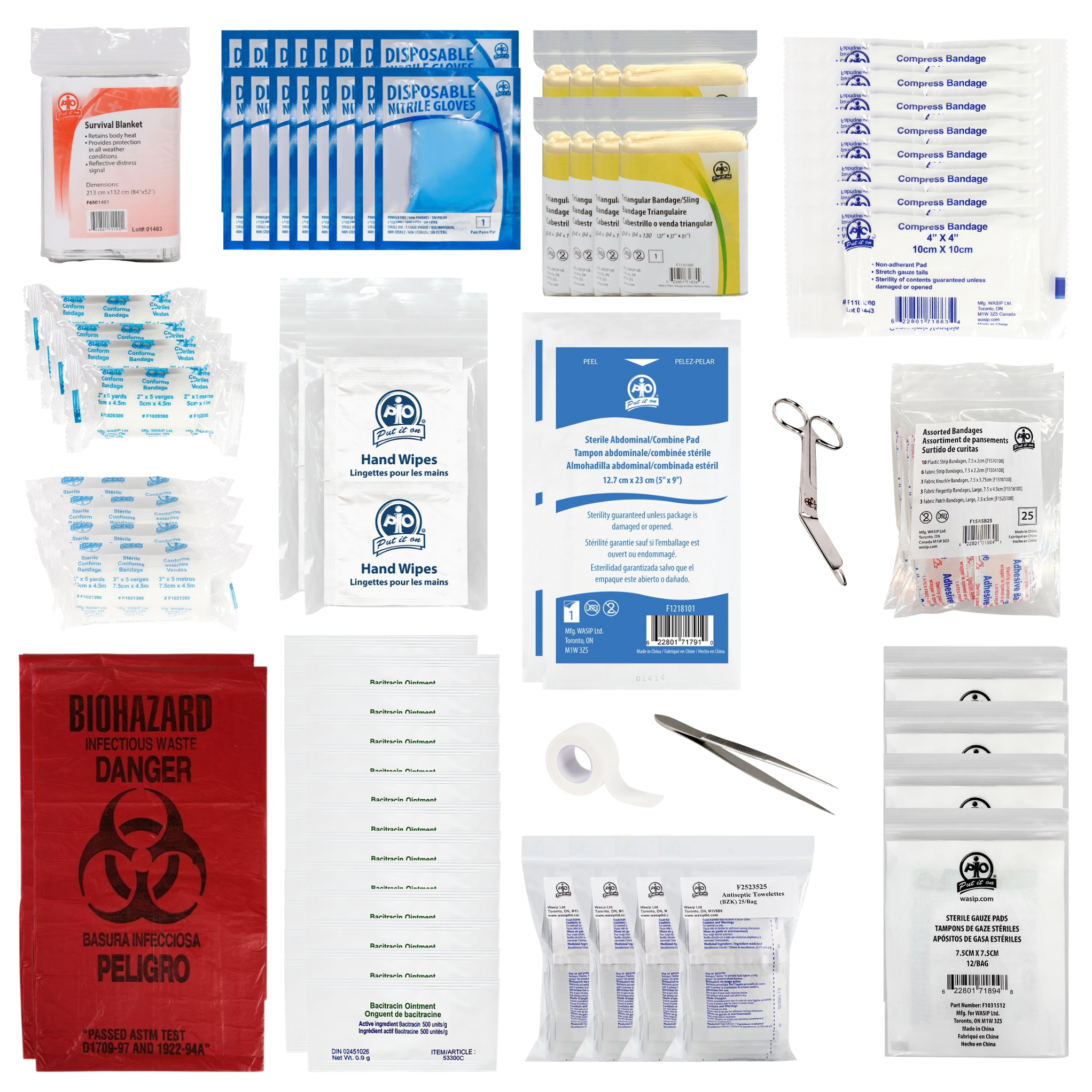 Type 2, Large Basic First Aid Kits — The Rag Factory
