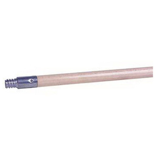 1 1/8" x 60" Threaded Metal Tip Lacq Wood Handle - The Rag Factory