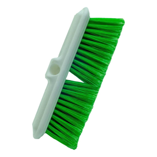 10" Vehicle Brush with Bumper Green Fiber - The Rag Factory