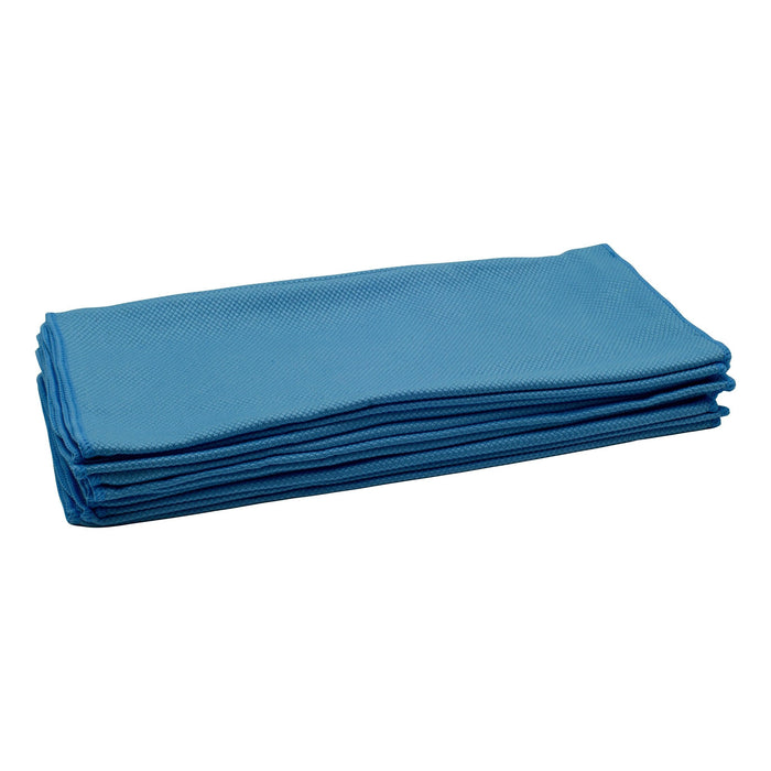 Blue Fishscale Microfiber Cloth - 16" X 24" - The Rag Factory