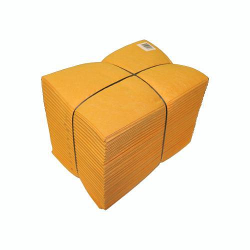 19" x 28" Orange Synthetic Chamois - 25/pack - The Rag Factory