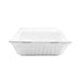 Fibre Hinged Lid Bagasse Container - 3 Compartment - 200 pack - The Rag Factory