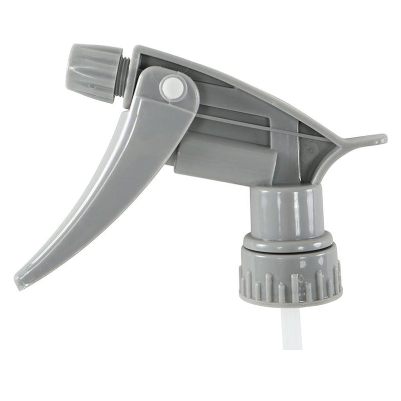Chemical Resistant Trigger Sprayer Grey - 9.25" Tube - The Rag Factory