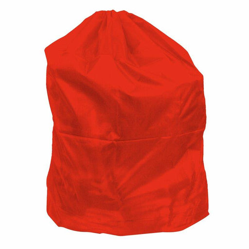Red Nylon Laundry Bag w/pockets - 30" x 38" - The Rag Factory
