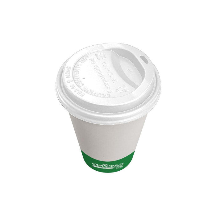 Single Wall Hot/Cold Compostable Paper Cups - 1000 pack - The Rag Factory