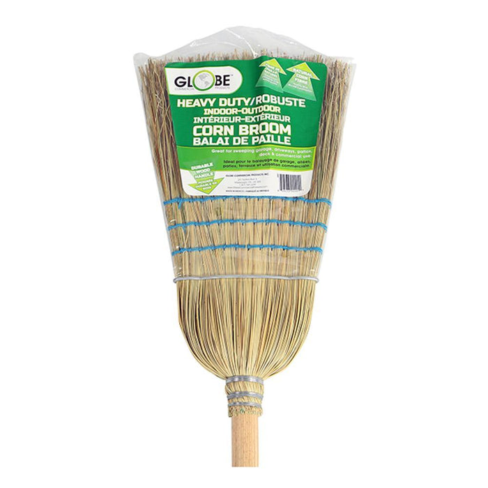Industrial Corn Broom 1 wire 3 string - The Rag Factory