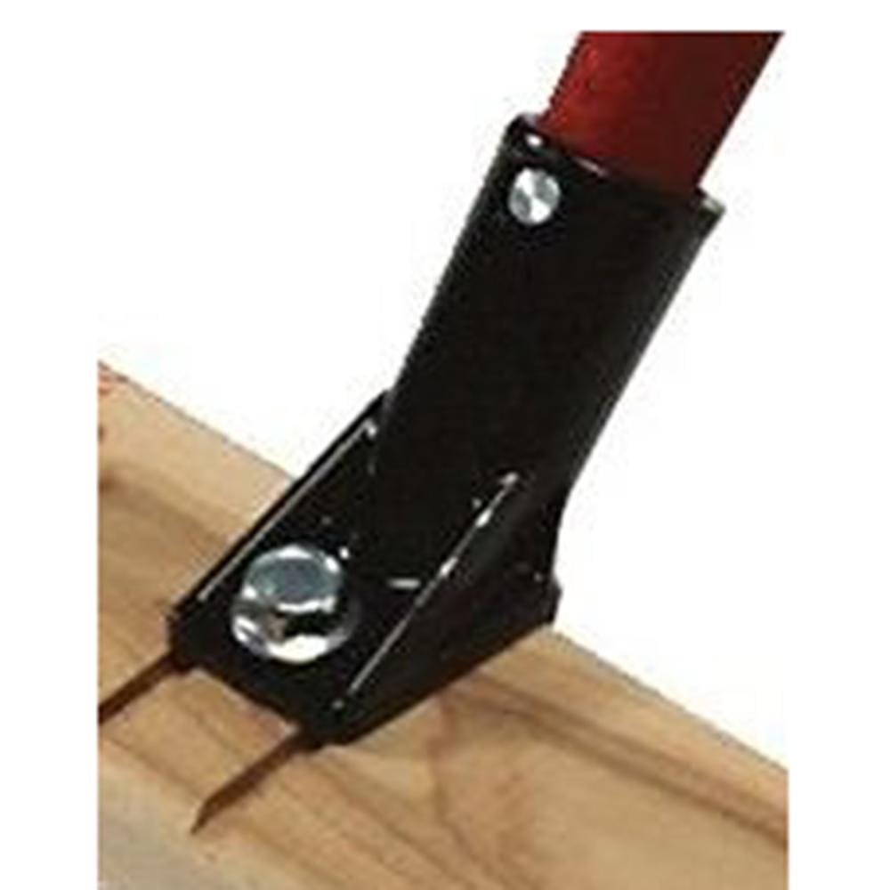 Metal Broom connector with black powder coat - The Rag Factory