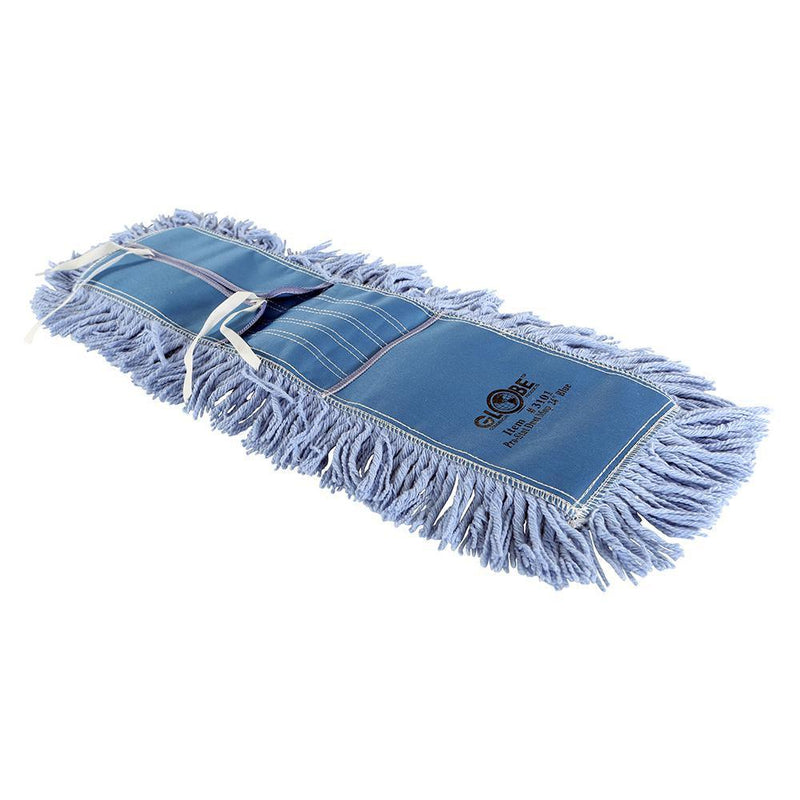 Pro-Stat Dust mop head 24" x 5" Blue Tie-On - The Rag Factory