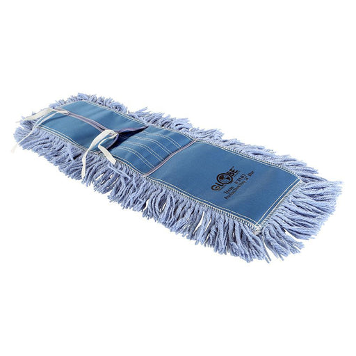 Pro-Stat Dust mop head 24" x 5" Blue Tie-On - The Rag Factory