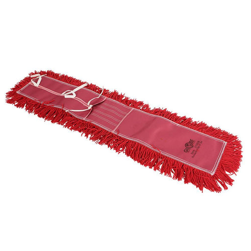 Pro-Stat Dust mop head 36" x 5" Red Tie-On - The Rag Factory
