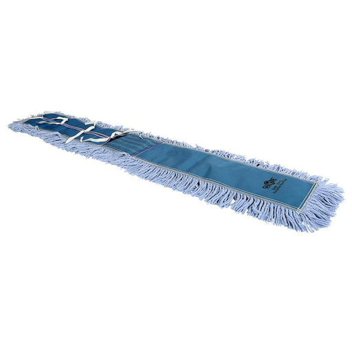 Pro-Stat Dust mop head 48" x 5" Blue Tie-On - The Rag Factory
