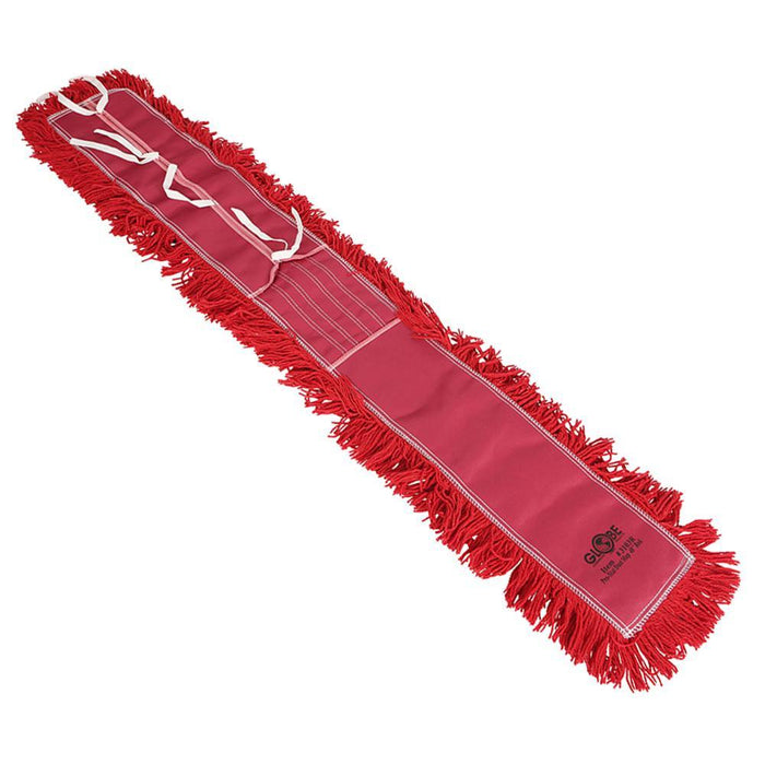 Pro-Stat Dust mop head 48" x 5" Red Tie-On - The Rag Factory