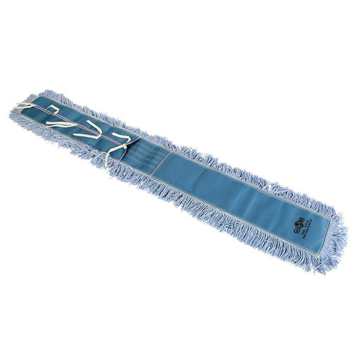 Pro-Stat Dust mop head 60" x 5" Blue Tie-On - The Rag Factory