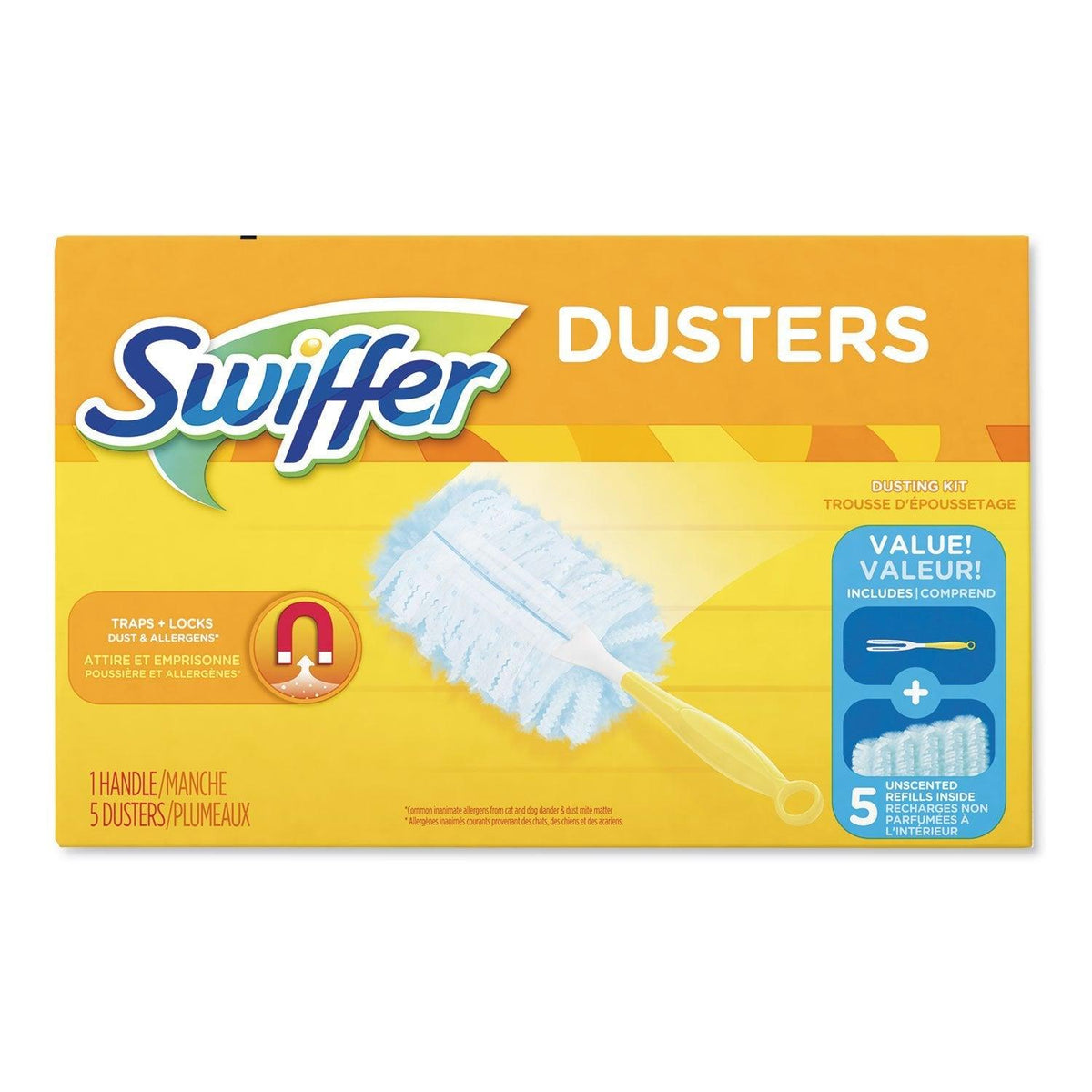Swiffer Duster - 180 Original Starter Kit Unscented (1 handle/5 duster —  The Rag Factory