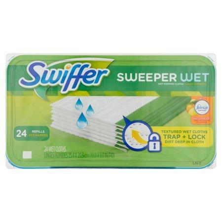 Swiffer Sweeper - Wet Cloth Refill Sweet Citrus & Zest - 24 pack - The Rag Factory
