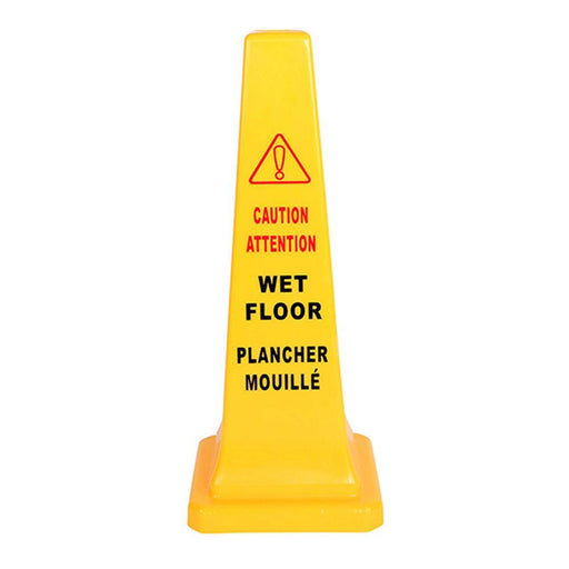 Wet Floor Safety Cone English/French - 36" - The Rag Factory