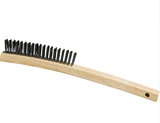 Scratch Brush, Steel, 3 x 19 Wire Rows, 13-3/4" Long - The Rag Factory
